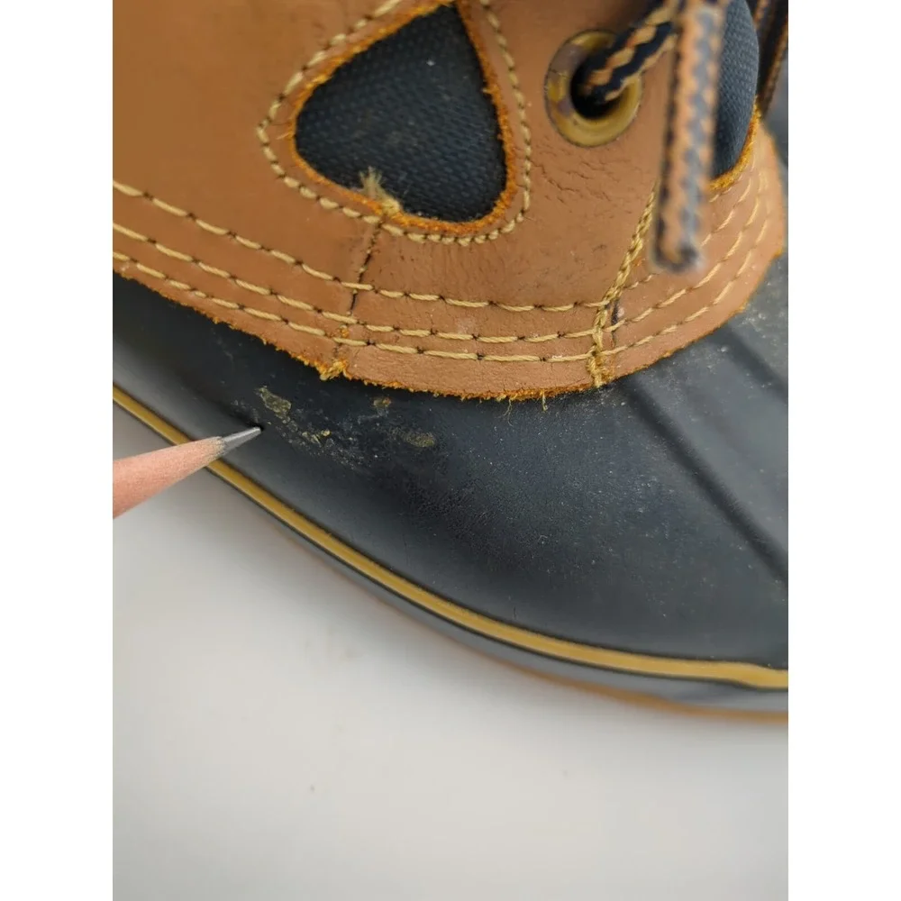 Vtg Sporto Duck Thermolite Steel Shank‎ Rain Boot Women 8 Shoes Blue Rubber Read